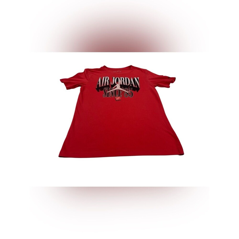 Boys Medium 10-12 Jordan Red Graphic Kids T-Shirt